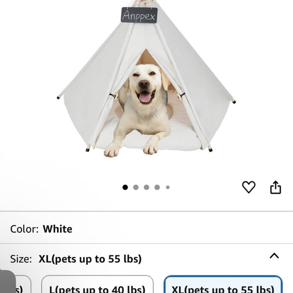 White Dog Tent XL